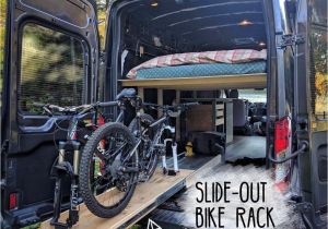Pull Out Racking for Vans How to Build A Slide Out Bike Rack In A Camper Van Conversion