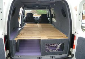 Pull Out Racking for Vans with the Bed Pulled Out 4ft X 7ft Will Sleep Two In Comfort