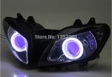 Purple Halo Lights Aliexpress Com Buy 1set Projector Headlight assembly Hid Blue