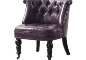 Purple Leather Accent Chair Chairs On Pinterest
