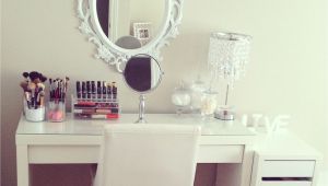 Purple Makeup Vanity Chair Beauty Room Desk Drawer Unit and Mirror From Ikea Chair and Lamp