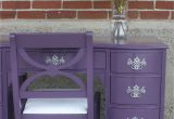 Purple Makeup Vanity Chair Painted Desk Painted Vanity by Transformations Painted Furniture