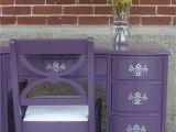 Purple Makeup Vanity Chair Painted Desk Painted Vanity by Transformations Painted Furniture