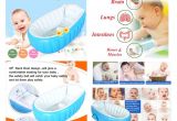 Quality Baby Bathtub Cho Cho Blue Inflatable Baby Bath Tub with Pump