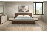 Queen Bed Frame On the Floor Camillia Bed with Wood Headboard by Mobican Available In Twin