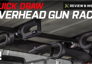 Quick Draw Gun Rack for Utv Wrangler Quick Draw Overhead Gun Rack for Tactical Weapons 1987