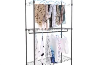 Rack A Tiers Wire Dispenser Homdox Large Portable 3 Tier Wire Shelving Clothes Shelf Garment