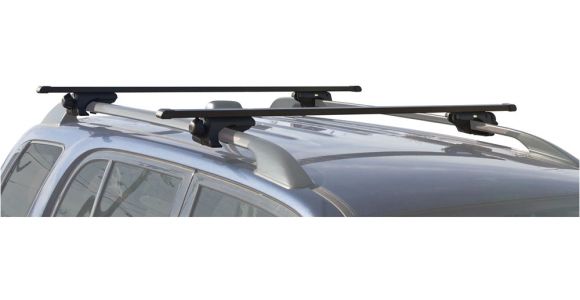 Rage Powersports Roof Rack Cross Bars Apex Carbon Steel Deluxe Universal Side Rail Mounted Roof Crossbars