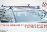 Rage Powersports Roof Rack Cross Bars Universal Fit Telescoping Roof Rails Youtube