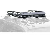 Rage Powersports Universal Roof Rack Apex Deluxe Steel Roof Cargo Basket with Wind Fairing 47 1 4 L X