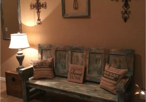 Railroad Tie Bench Old Door Bench Painted with Annie Sloan Chalk Paint Home