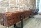 Railroad Tie Bench Old Hand Hewn Barn Beam Bench for the Home Pinterest Beams