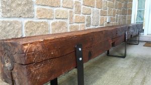 Railroad Tie Bench Old Hand Hewn Barn Beam Bench for the Home Pinterest Beams