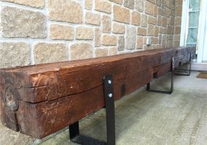 Railroad Tie Bench Old Hand Hewn Barn Beam Bench for the Home Pinterest Beams