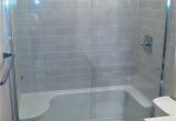 Raised Shower Base Tile Shower Tub to Shower Conversion Bathroom Renovation