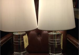Ralph Lauren Crystal Lamp Farrah Pair 2 Ralph Lauren Farrah Crystal Cylinder Signed Table Lamps