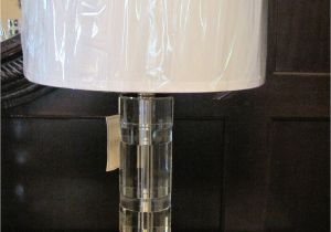 Ralph Lauren Faceted Crystal Lamp Brand New Ralph Lauren Farrah Nickel Table Lamp Crystal Silk Shade