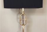 Ralph Lauren Faceted Crystal Lamp Ralph Lauren Equestrian Chain Link Brass Table Lamp for Sale at 1stdibs