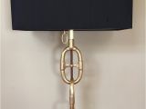 Ralph Lauren Faceted Crystal Lamp Ralph Lauren Equestrian Chain Link Brass Table Lamp for Sale at 1stdibs