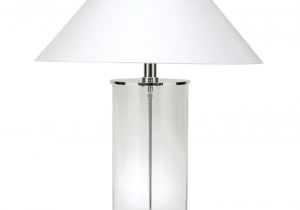 Ralph Lauren Faceted Crystal Lamp Ralph Lauren Modern solid White Marble Lamp at 1stdibs
