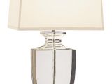 Ralph Lauren Faceted Crystal Table Lamp Artemis Clear Lead Crystal Table Lamp with Off White Shade