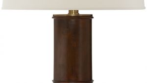 Ralph Lauren Rectangular Crystal Lamp Healey Table Lamp In Mahogany Rustic Furnishings Pinterest