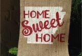 Razorback Outdoor Decor Home Sweet Home Arkansas Burlap Garden Flag Arkansas Flag souther