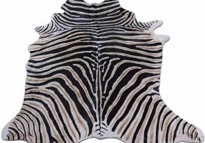 Real Zebra Fur Rug Zebra Cowhide Rug Genuine Zebra Print Cow Hide Rug 7 5 X 6