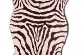 Real Zebra Fur Rug Zebra Skin Punch Hooked Rug We Never Make the Same Zebra Pattern