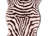 Real Zebra Fur Rug Zebra Skin Punch Hooked Rug We Never Make the Same Zebra Pattern