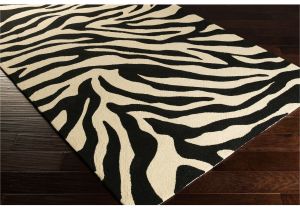 Real Zebra Rugs for Sale Hand Hooked Adele Zebra Indoor Outdoor Polypropylene Rug 2 6 X 8