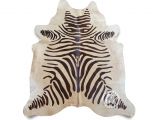 Real Zebra Skin Rug Uk Zebra Brown Stripes On Beige Cowhide Rug Beige and Products