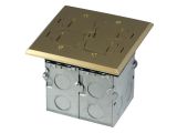 Recessed Floor Receptacles Brass Electrical Floor Boxes for Recessed Floor Box Enerlites