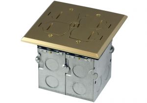 Recessed Floor Receptacles Brass Electrical Floor Boxes for Recessed Floor Box Enerlites