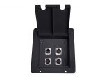 Recessed Floor Receptacles Elite Core Fb4 Recessed Floor Box with 3 Xlrf 1 Ethernet Pass