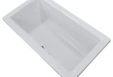 Rectangular Center Drain Bathtub Bronzino 42 X 72 Rectangular soaker Drop In Bathtub Tub