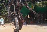 Recycled Metal Sculptures Garden Art Alien Statue Sculpture Lifesize Scrap Metal Art Metal Wall Art