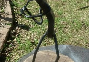 Recycled Metal Sculptures Garden Art Railroad Spike Art Golfer Metal Art Spikes Pinterest Railroad