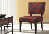 Red and Black Accent Chair Linon Taylor Accent Chair Red Gray Black Flower