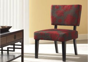 Red and Black Accent Chair Linon Taylor Accent Chair Red Gray Black Flower