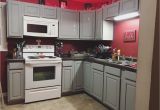 Red and Grey Kitchen Cabinets Gray Kitchen Cabinets with Red Walls