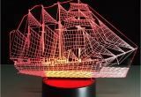 Red Arrow Lighting 2018 Fumat New Arrival 3d Stereoscopic Night Light Sailing Bedside