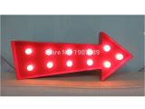 Red Arrow Lighting Aliexpress Com Buy 16 5 Plastic Arrow Led Marquee Sign Light Up
