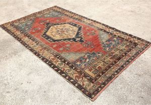Red Black and Beige area Rugs Red Blue Rug 4 6 X7 8 Feet Hand Made Rug Turkish Rug Made with