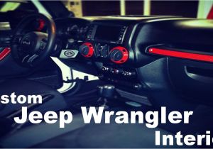 Red Led Interior Lights for Cars Diy Custom Jeep Wrangler Interior Part 1 Youtube