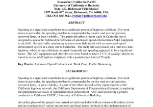 Red Light Camera Ticket Los Angeles Pdf Automated Speed Enforcement for California A Review Of Legal