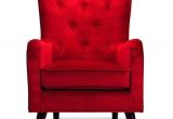 Red Velvet Accent Chair Red Velvet Fabric Accent Chair
