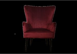 Red Velvet Accent Chair the astana Accent Chair Merlot Red Velvet by Paulack