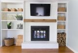 Refurbished Brick Fireplaces Built In Shelves Around Shallow Depth Brick Fireplace 1811 Living