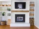 Refurbished Brick Fireplaces Built In Shelves Around Shallow Depth Brick Fireplace 1811 Living